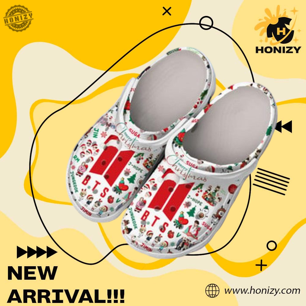 Trending Custom Crocs For You 11 Bts Kpop Merry Christmas With Jin Jungkook V Suga Rm Jhope Jimin Unisex Crocs