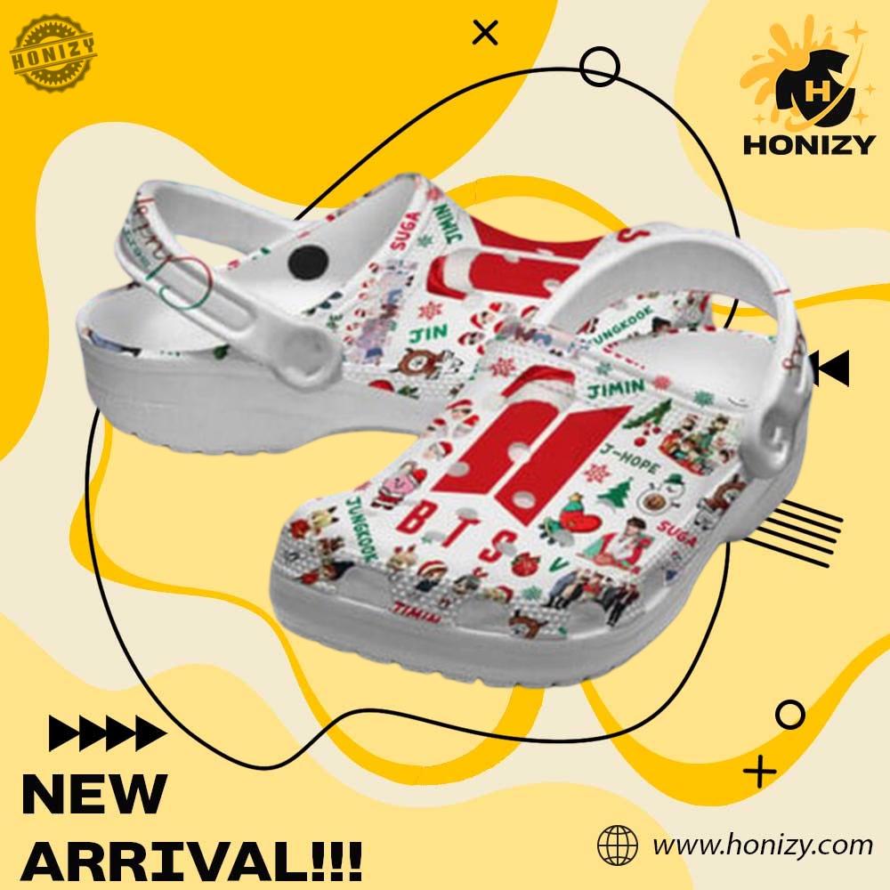 Bts Kpop Merry Christmas With Jin Jungkook V Suga Rm Jhope Jimin Unisex Crocs 3 BTS Kpop Merry Christmas With Jin Jungkook V Suga RM Jhope Jimin unisex Crocs