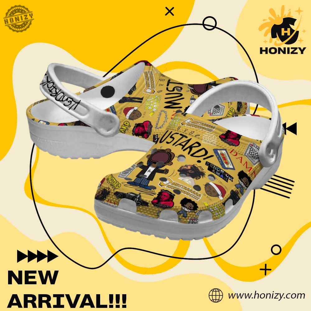 Trending Custom Crocs For You 12 Kendrick Lamar Mustard They Not Like Us Merry Christmas Unisex Crocs