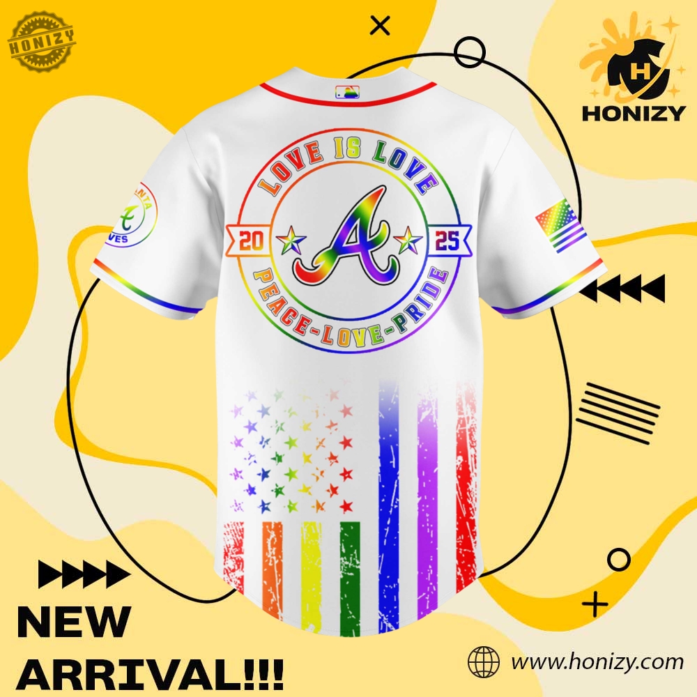 Mlb Atlanta Braves Happy Pride Month Unisex 3D Jersey 5 MLB Atlanta Braves Happy Pride Month Unisex 3D Jersey