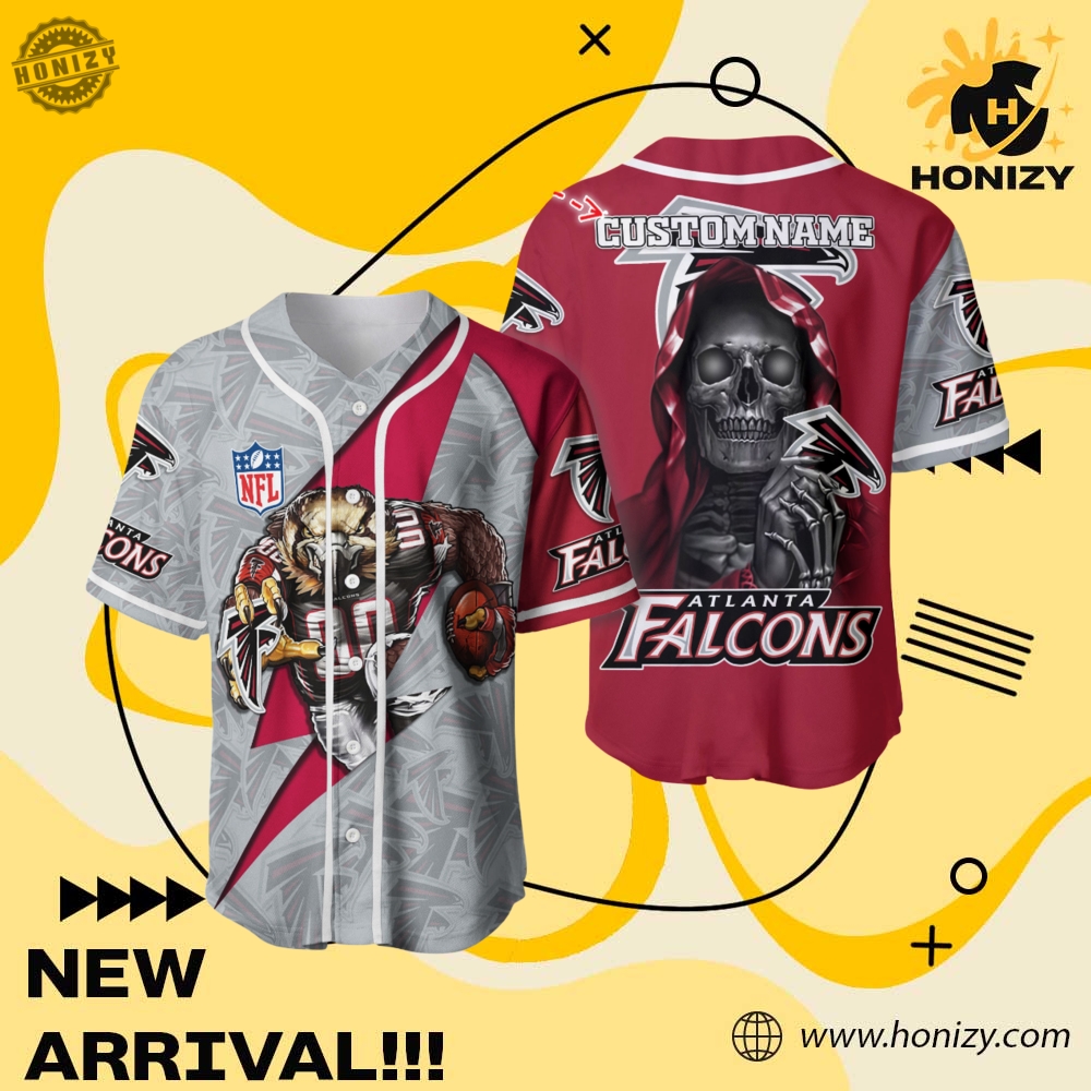 NFL Personalized Baseball Jersey mascot 20 Nfl Atlanta Falcons Titans Personalized Baseball Jersey Mascot