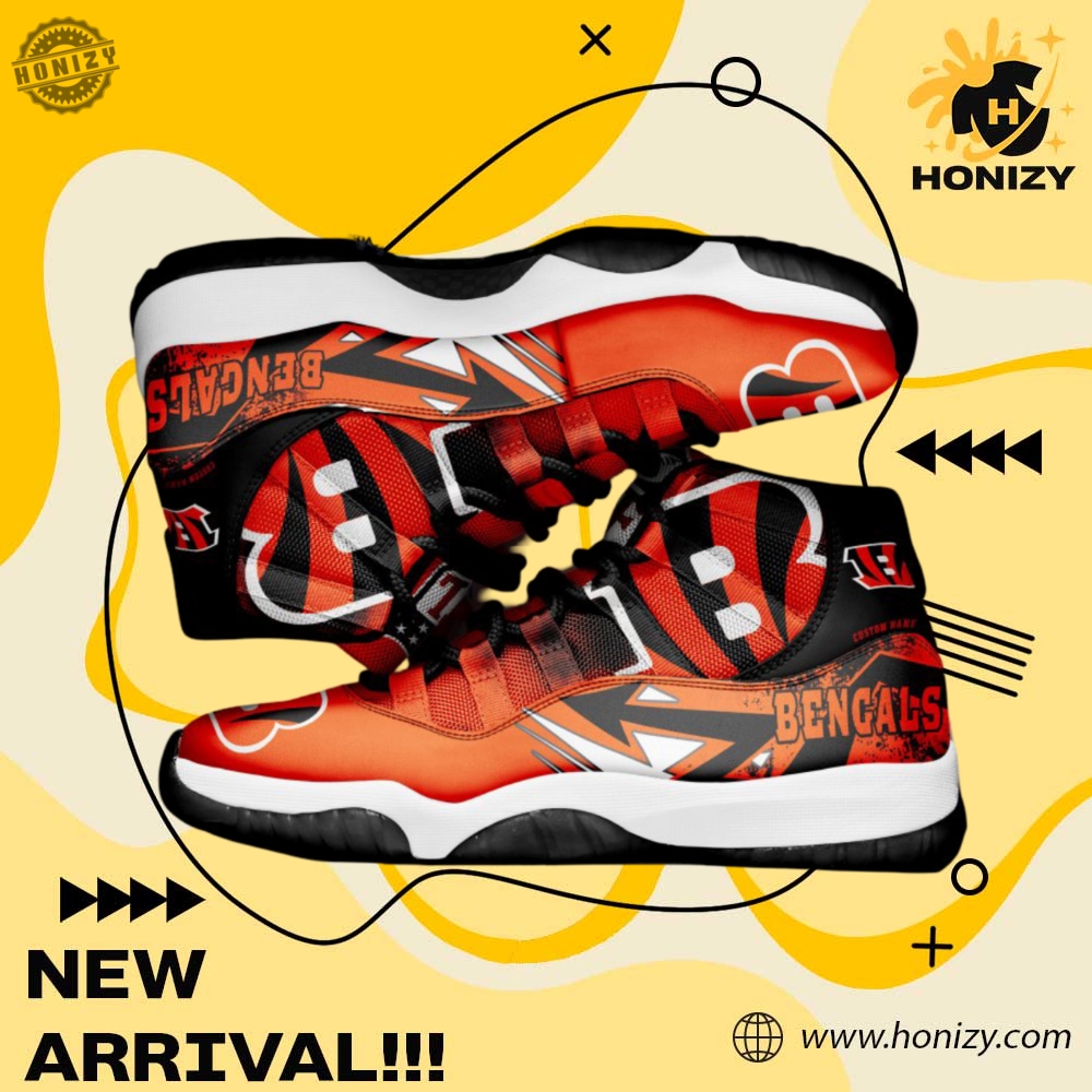 Cincinnati Bengals Nfl Football Team Air Jordan 11 Unisex Trendy Shoes Sneaker 3 Cincinnati Bengals NFL Football Team Air Jordan 11 unisex trendy Shoes Sneaker