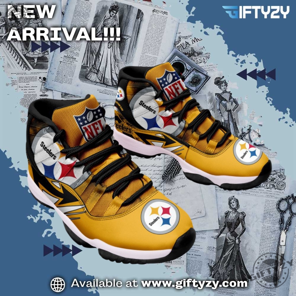 Pittsburgh Steelers Nfl Football Team Air Jordan 11 Unisex Trendy Shoes Sneaker