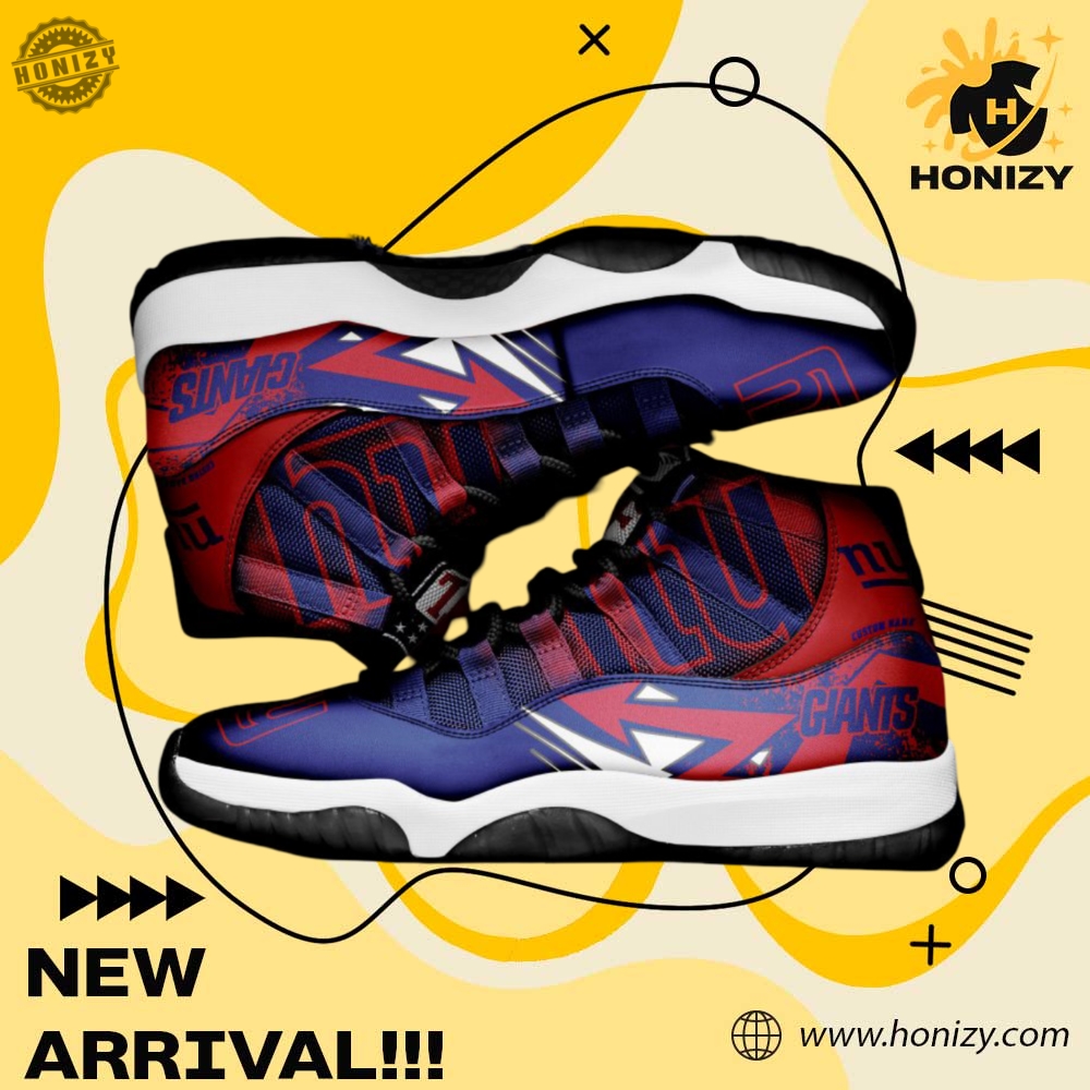New York Giants Nfl Football Team Air Jordan 11 Unisex Trendy Shoes Sneaker 3 New York Giants NFL Football Team Air Jordan 11 unisex trendy Shoes Sneaker