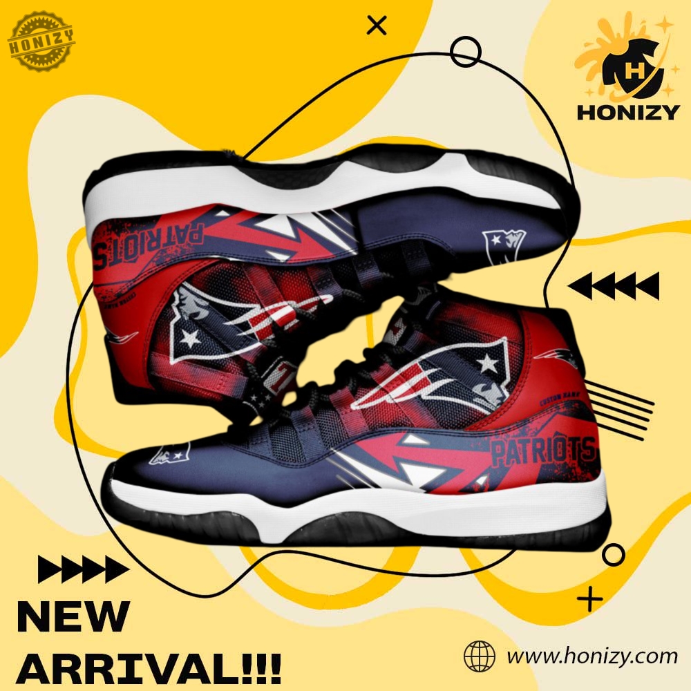 New England Patriots Nfl Football Team Air Jordan 11 Unisex Trendy Shoes Sneaker 3 New England Patriots NFL Football Team Air Jordan 11 unisex trendy Shoes Sneaker