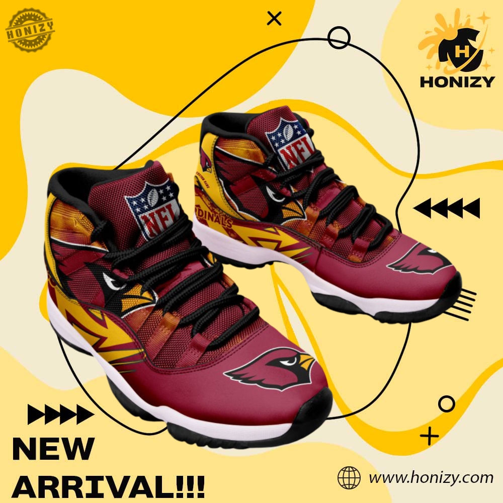 Arizona Cardinals Nfl Football Team Air Jordan 11 Unisex Trendy Shoes Sneaker