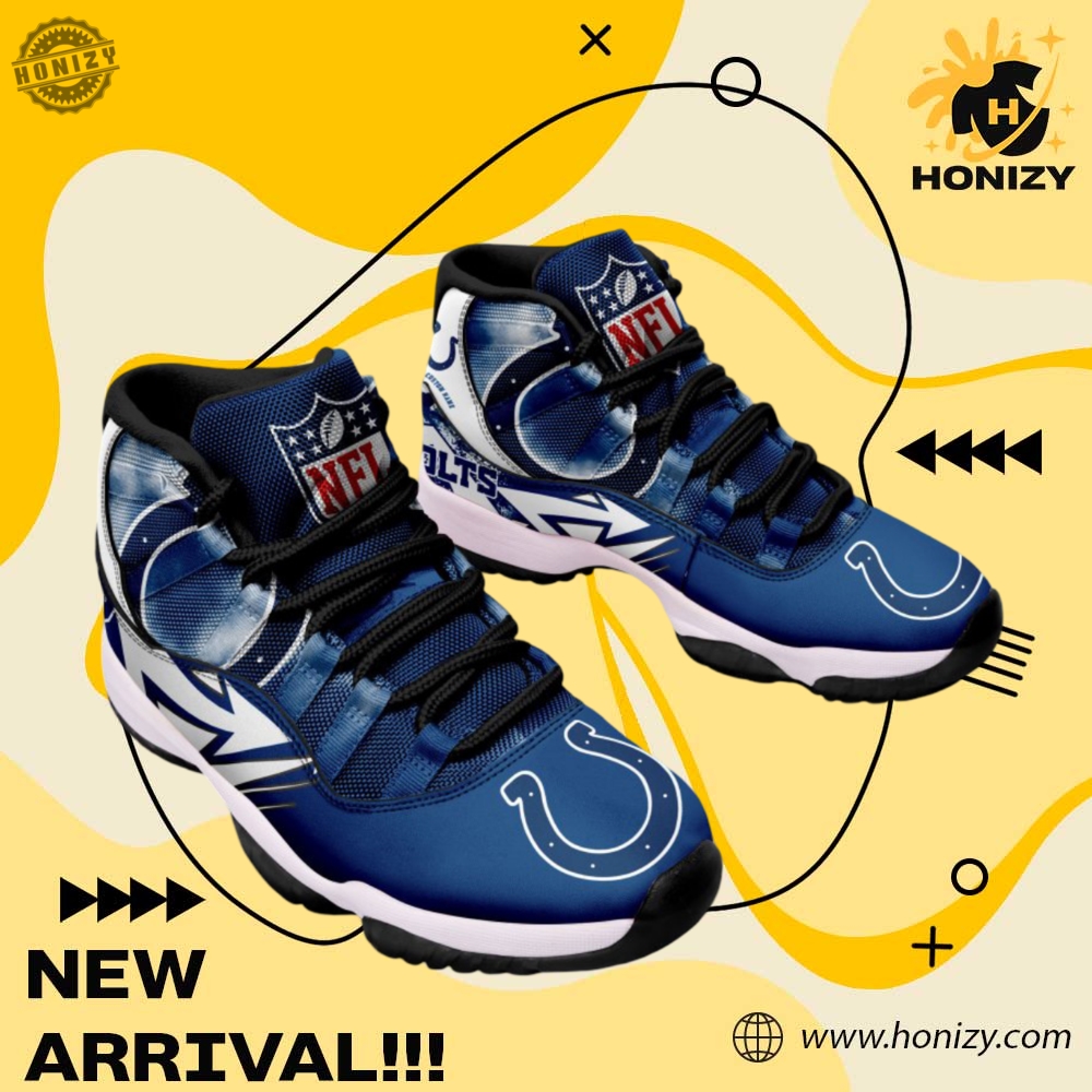 Indianapolis Colts Nfl Football Team Air Jordan 11 Unisex Trendy Shoes Sneaker