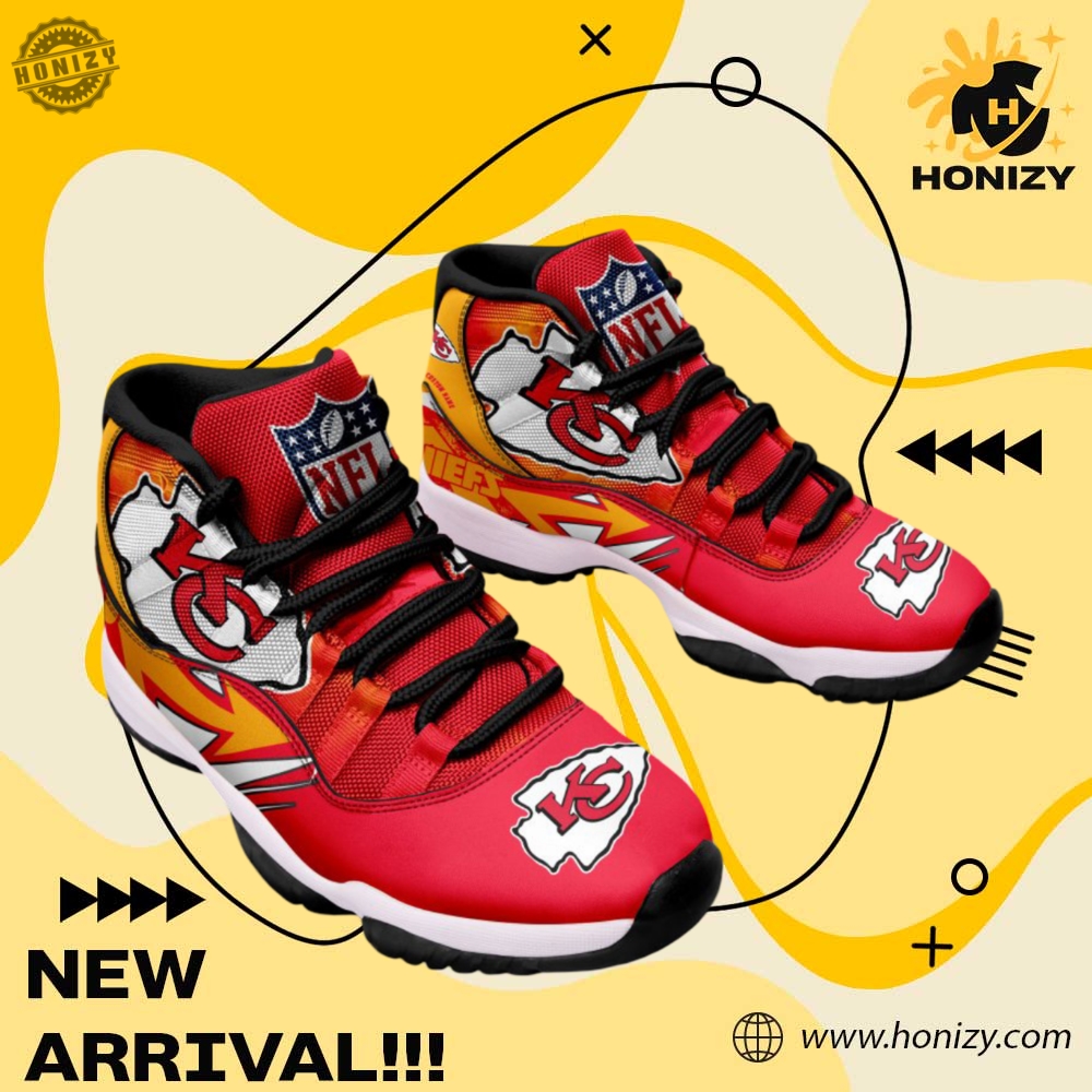 Kansas City Chiefs Nfl Football Team Air Jordan 11 Unisex Trendy Shoes Sneaker