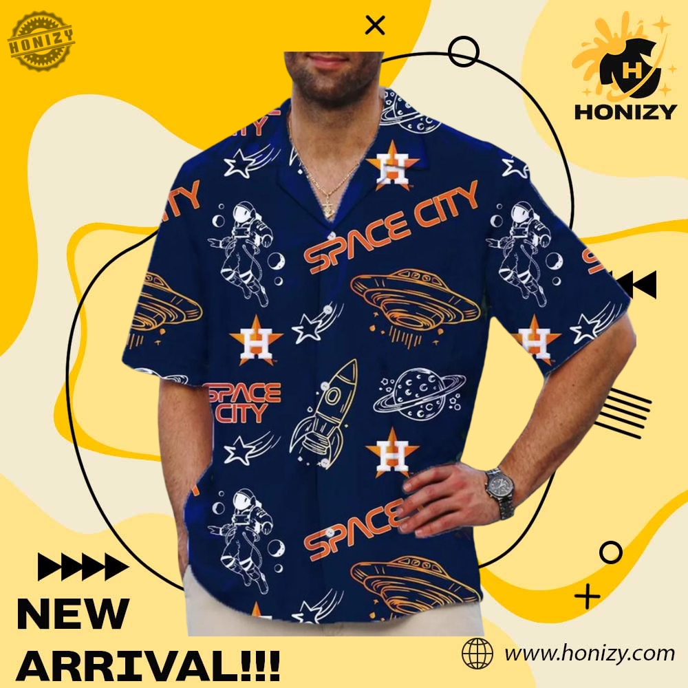 Houston Astros Space City Hawaiian 3D Unisex Trendy Shirt honizy 1