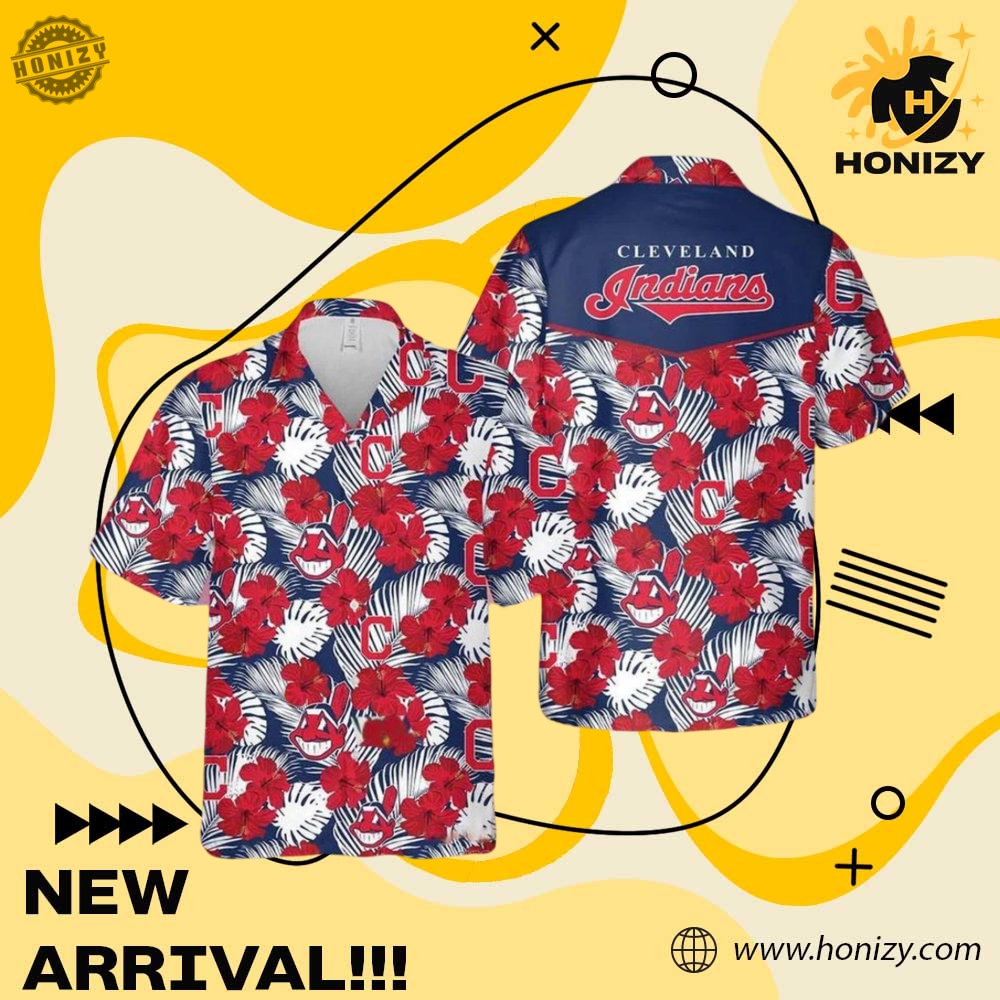 Cleveland Indians Mlb Hibiscus 3D Hawaiian Unisex Trendy Shirt