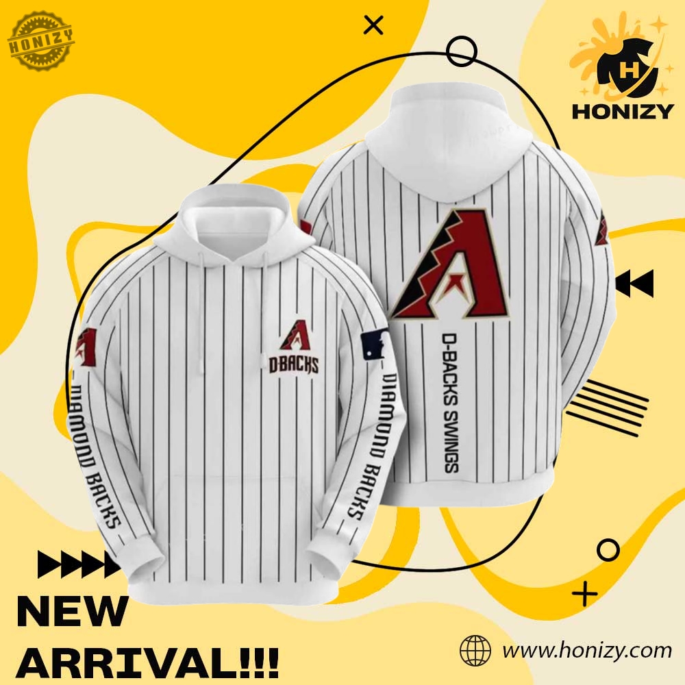 Mlb Arizona Diamondbacks White 3D Unisex Trendy Shirt