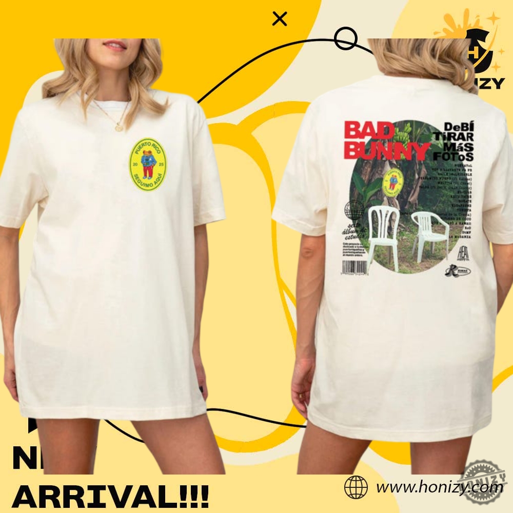 Dtmf Debi Tirar Mas Fotos Bunny Album Twosided Unisex Trendy Shirt 3 DTMF Debi Tirar Mas Fotos Bunny Album Two-sided unisex trendy Shirt