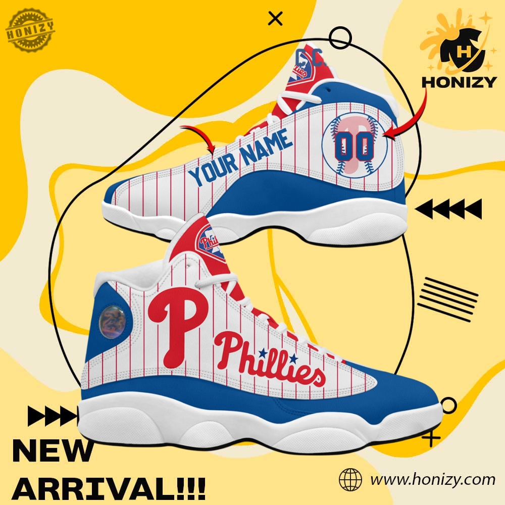 MLB Baseball Team Custom Shoes 2 Philadelphia Phillies Mlb Baseball Team Love Personalized Unisex Air Jordan 13 Shoes