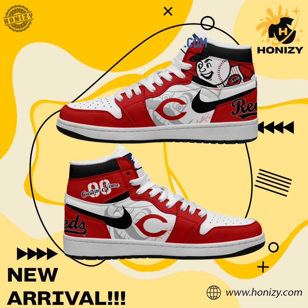 MLB Baseball Team Custom Shoes 19 Cincinnati Reds Mlb Baseball Team Personalized Unisex Air Jordan 1 Shoes