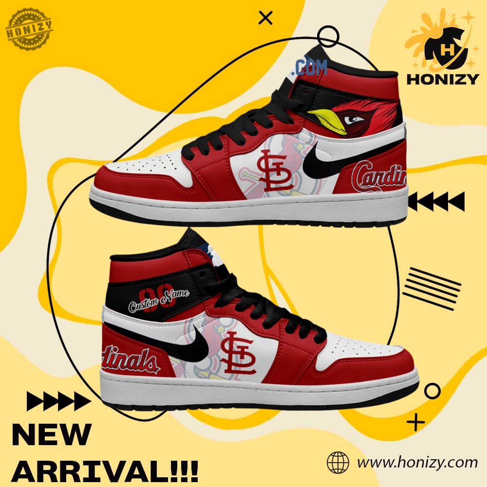 MLB Baseball Team Custom Shoes 27 St.Louis Cardinals Mlb Baseball Team Personalized Unisex Air Jordan 1 Shoes