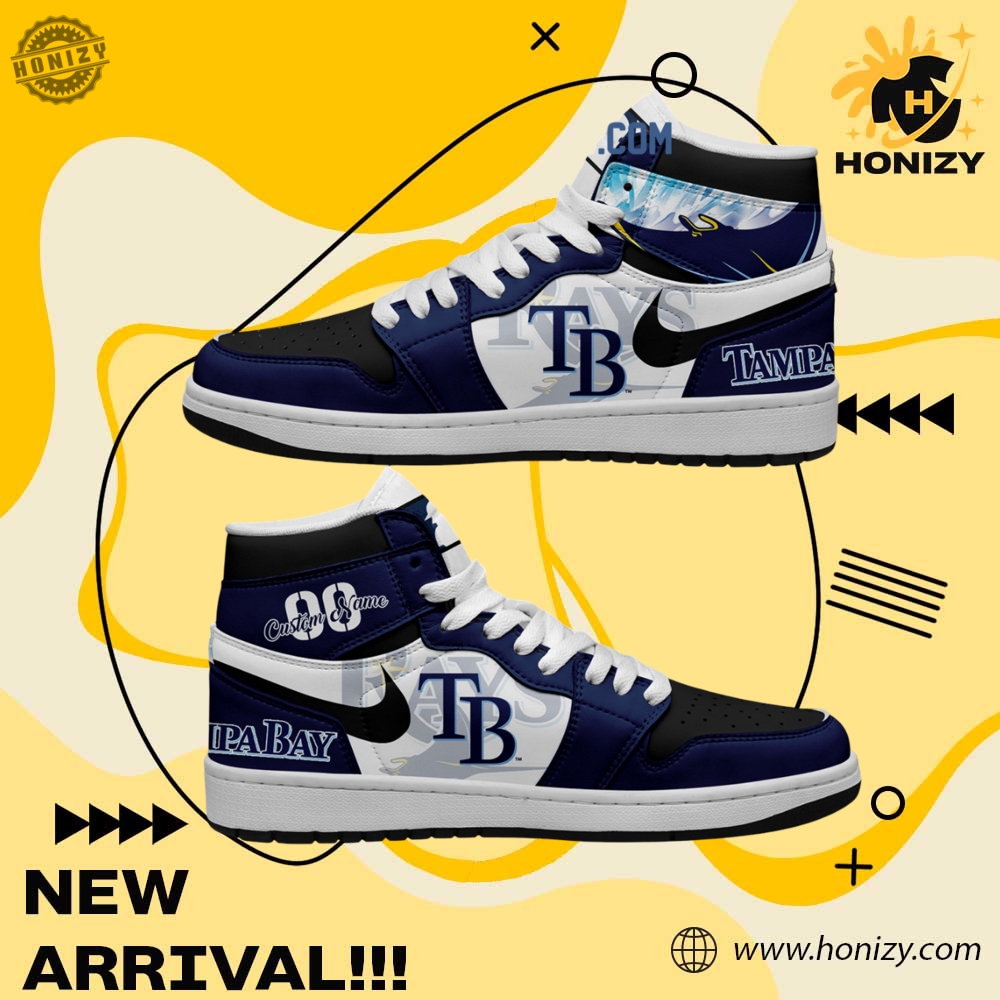 MLB Baseball Team Custom Shoes 28 Tampa Bay Rays Mlb Baseball Team Personalized Unisex Air Jordan 1 Shoes