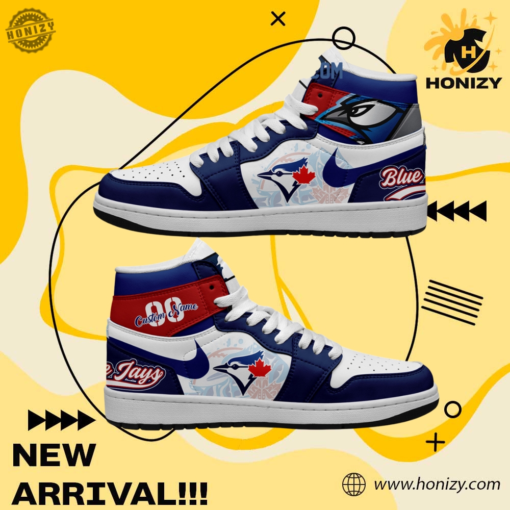 MLB Baseball Team Custom Shoes 30 Toronto Blue Jays Mlb Baseball Team Personalized Unisex Air Jordan 1 Shoes