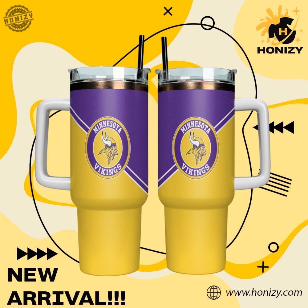 NFL Football Teams Stanley Cup Tumbler With Handle 2 Nfl Football Minnesota Vikings Stanley Cup Tumbler With Handle