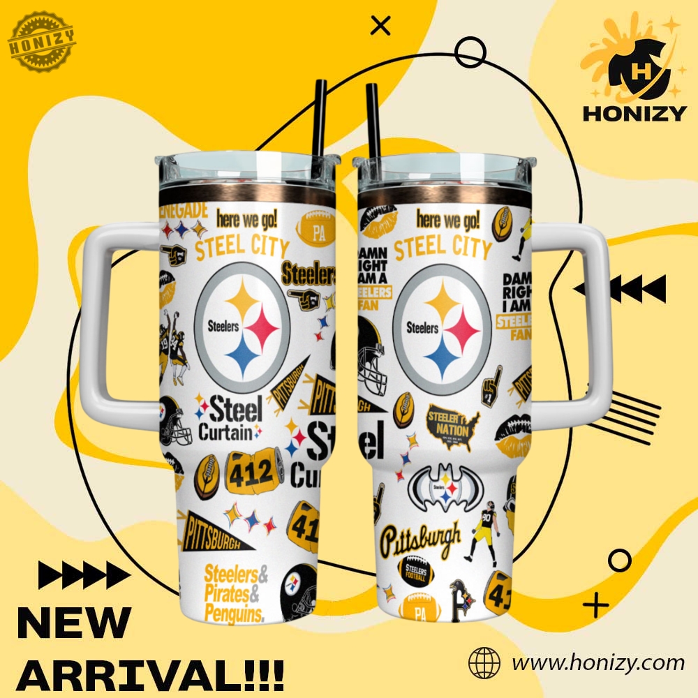 Nfl Football Pittsburgh Steelers Stanley Cup Tumbler With Handle 3 NFL Football Pittsburgh Steelers Stanley Cup Tumbler With Handle