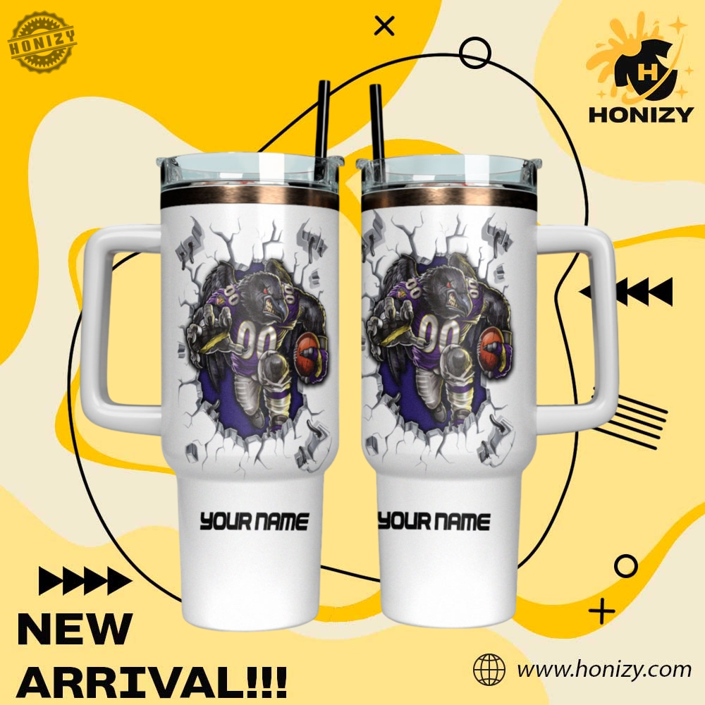 NFL Football Teams Stanley Cup Tumbler With Handle 5 Nfl Football Baltimore Ravens Stanley Cup Tumbler With Handle