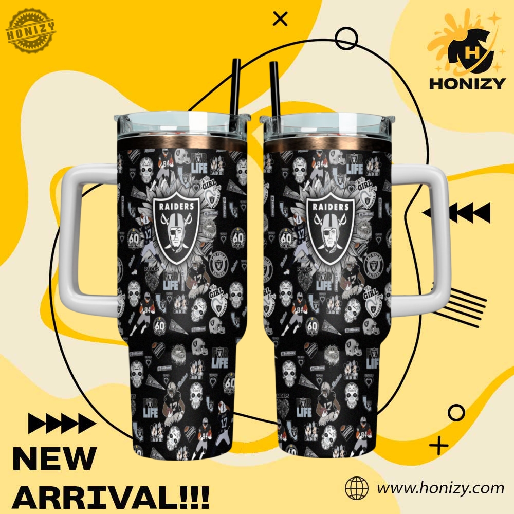 NFL Football Teams Stanley Cup Tumbler With Handle 9 Nfl Football Las Vegas Raiders Stanley Cup Tumbler With Handle