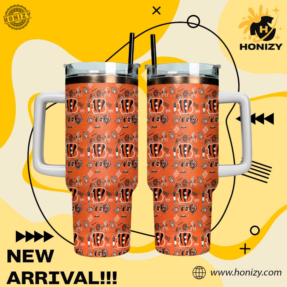 NFL Football Teams Stanley Cup Tumbler With Handle 12 Nfl Football Cincinnati Bengals Stanley Cup Tumbler With Handle