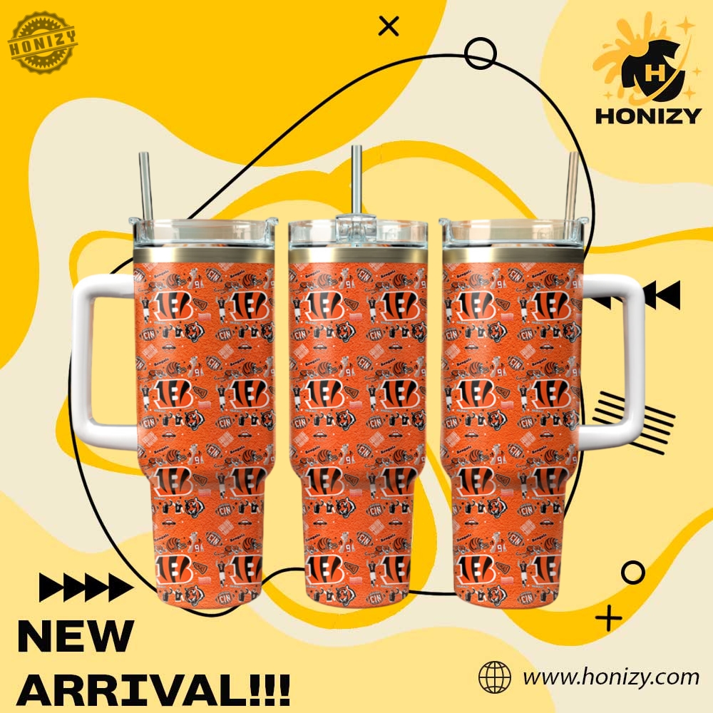 Nfl Football Cincinnati Bengals Stanley Cup Tumbler With Handle 3 NFL Football Cincinnati Bengals Stanley Cup Tumbler With Handle
