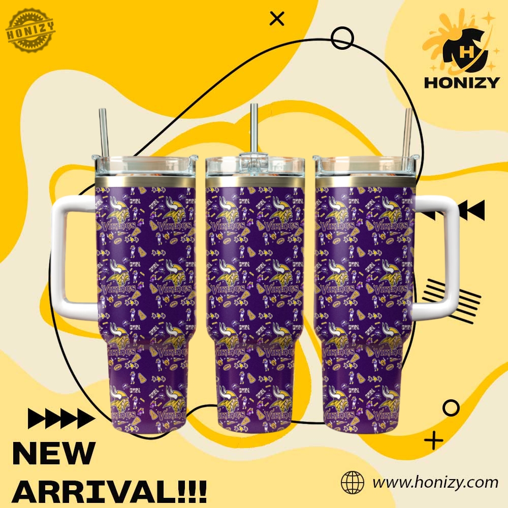 Nfl Football Minnesota Vikings V3 Stanley Cup Tumbler With Handle 3 NFL Football Minnesota Vikings V3 Stanley Cup Tumbler With Handle