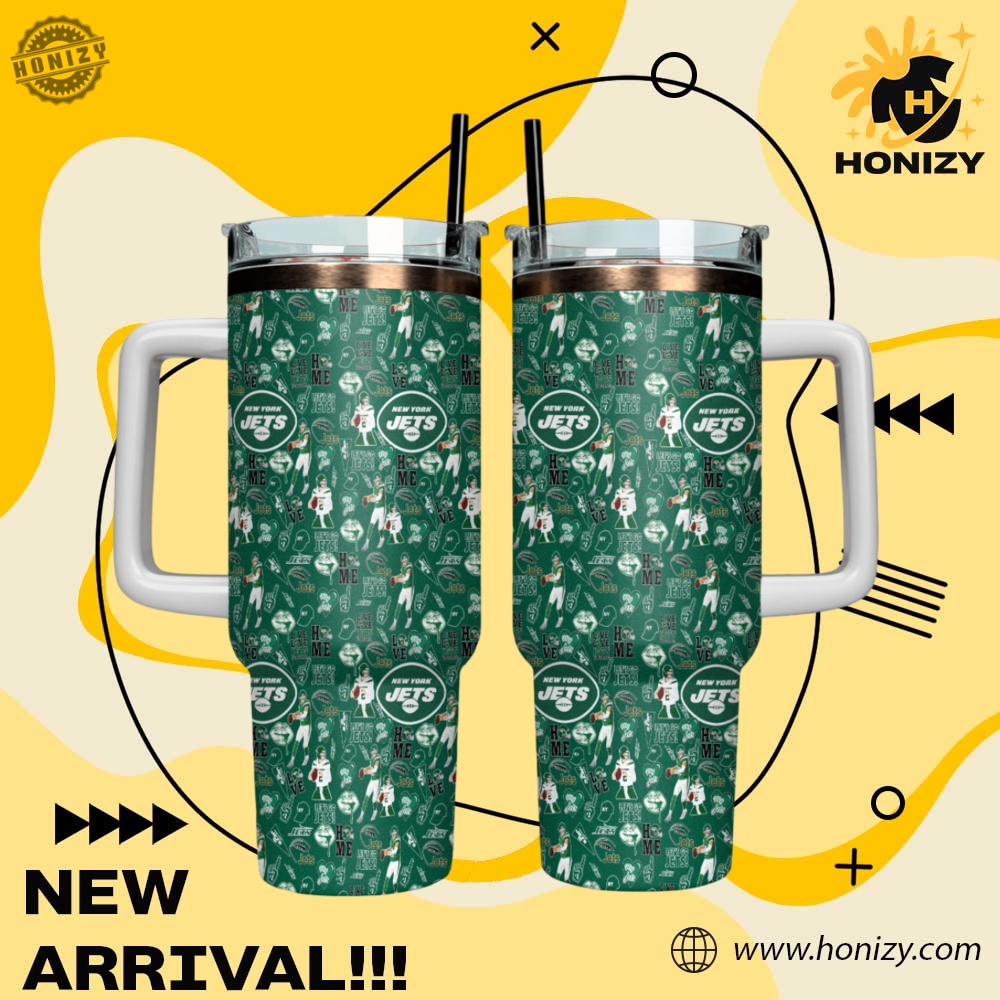 Nfl Football New York Jets Stanley Cup Tumbler With Handle 3 NFL Football New York Jets Stanley Cup Tumbler With Handle