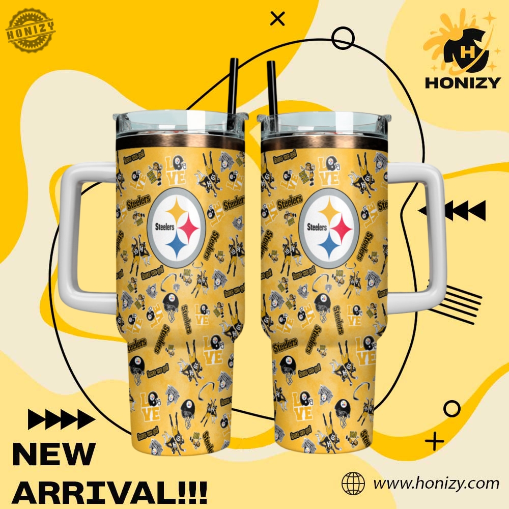 Nfl Football Pittsburgh Steelers V2 Stanley Cup Tumbler With Handle 3 NFL Football Pittsburgh Steelers V2 Stanley Cup Tumbler With Handle