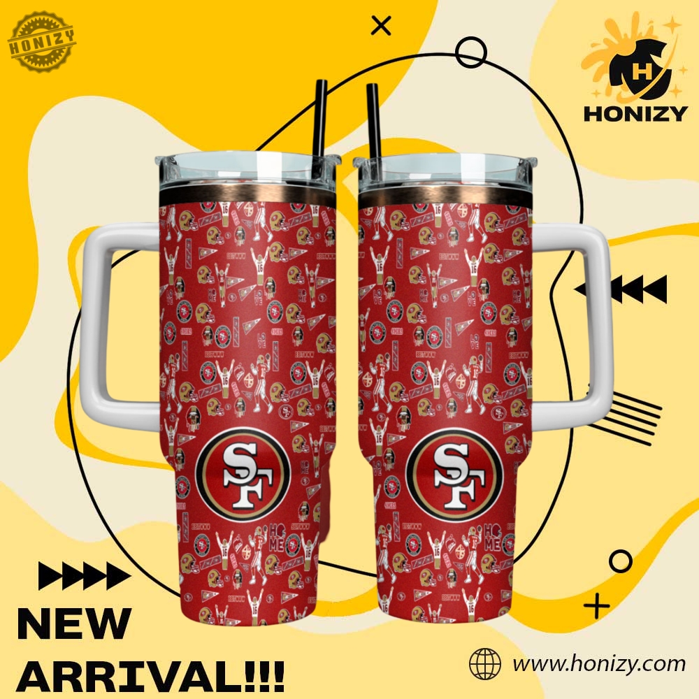 NFL Football Teams Stanley Cup Tumbler With Handle 21 Nfl Football San Francisco 49Ers Stanley Cup Tumbler With Handle