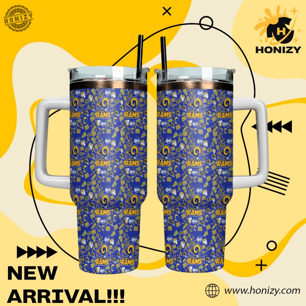 NFL Football Teams Stanley Cup Tumbler With Handle 23 Nfl Football Los Angeles Rams Stanley Cup Tumbler With Handle