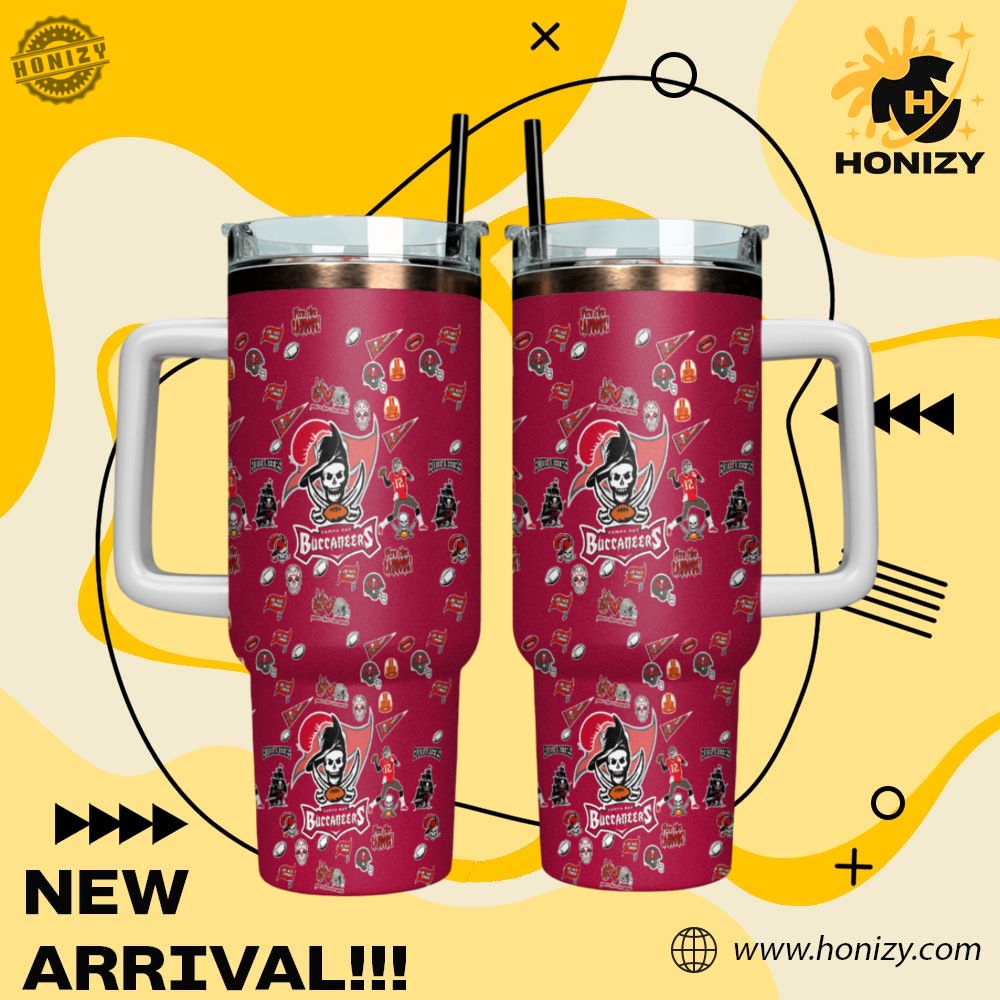 NFL Football Teams Stanley Cup Tumbler With Handle 24 Nfl Football Tampa Bay Buccaneers V2 Stanley Cup Tumbler With Handle