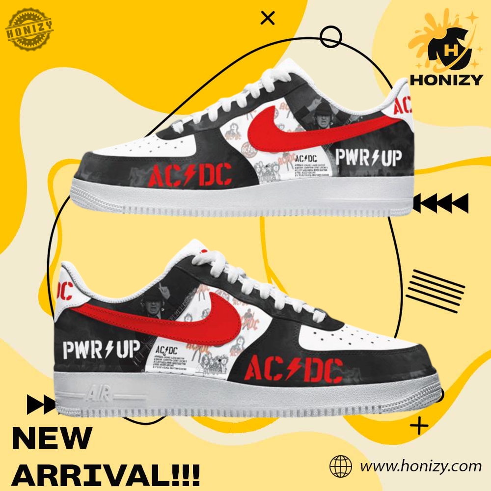 Custom Shoes For You 2 Acdc Bank Music Power Up Tour 2025 Unisex Air Force 1 Nike Shoes
