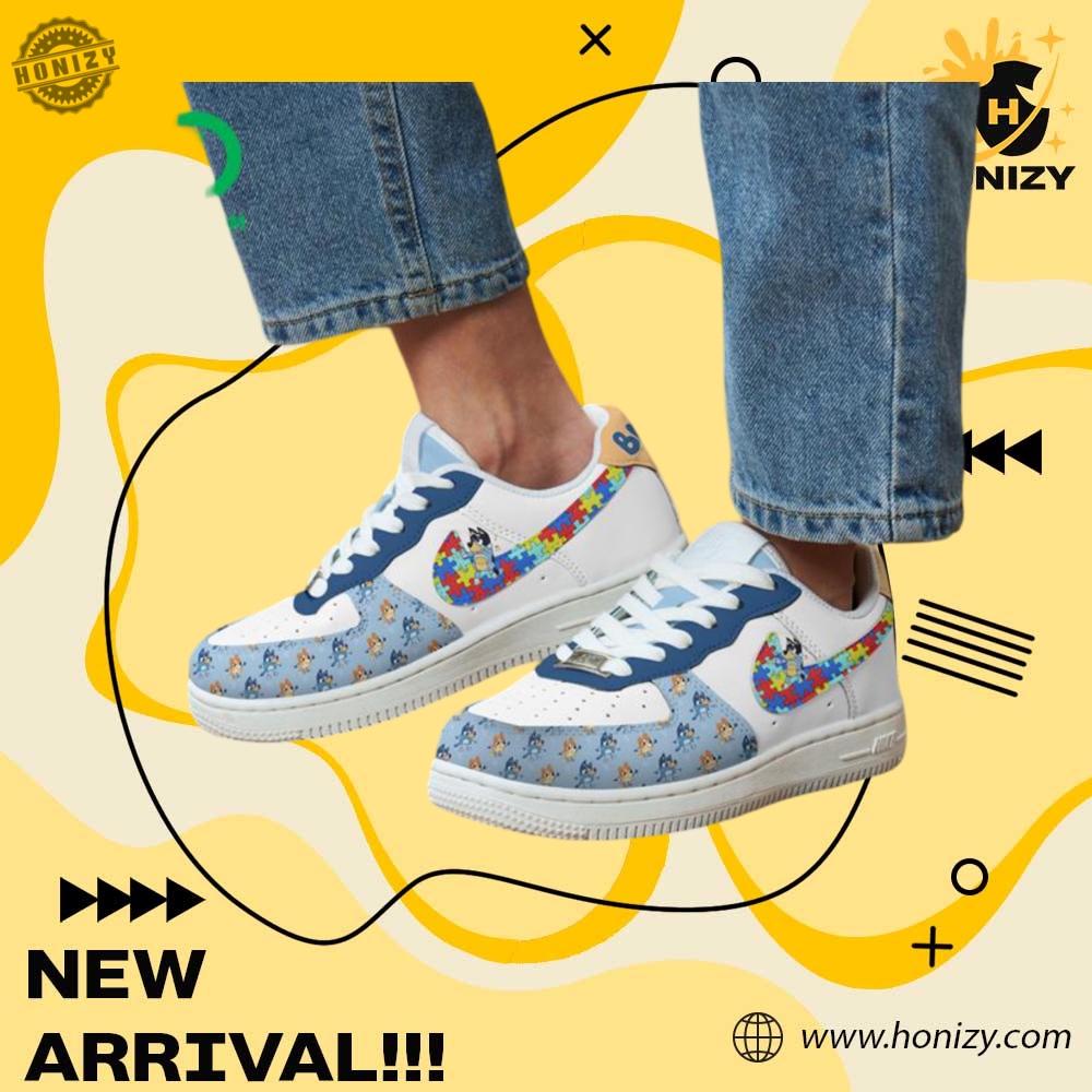 Autism Awareness Bluey Family Movie Unisex Nike Air Force 1 Shoes 3 Autism Awareness Bluey Family Movie unisex Nike Air Force 1 Shoes