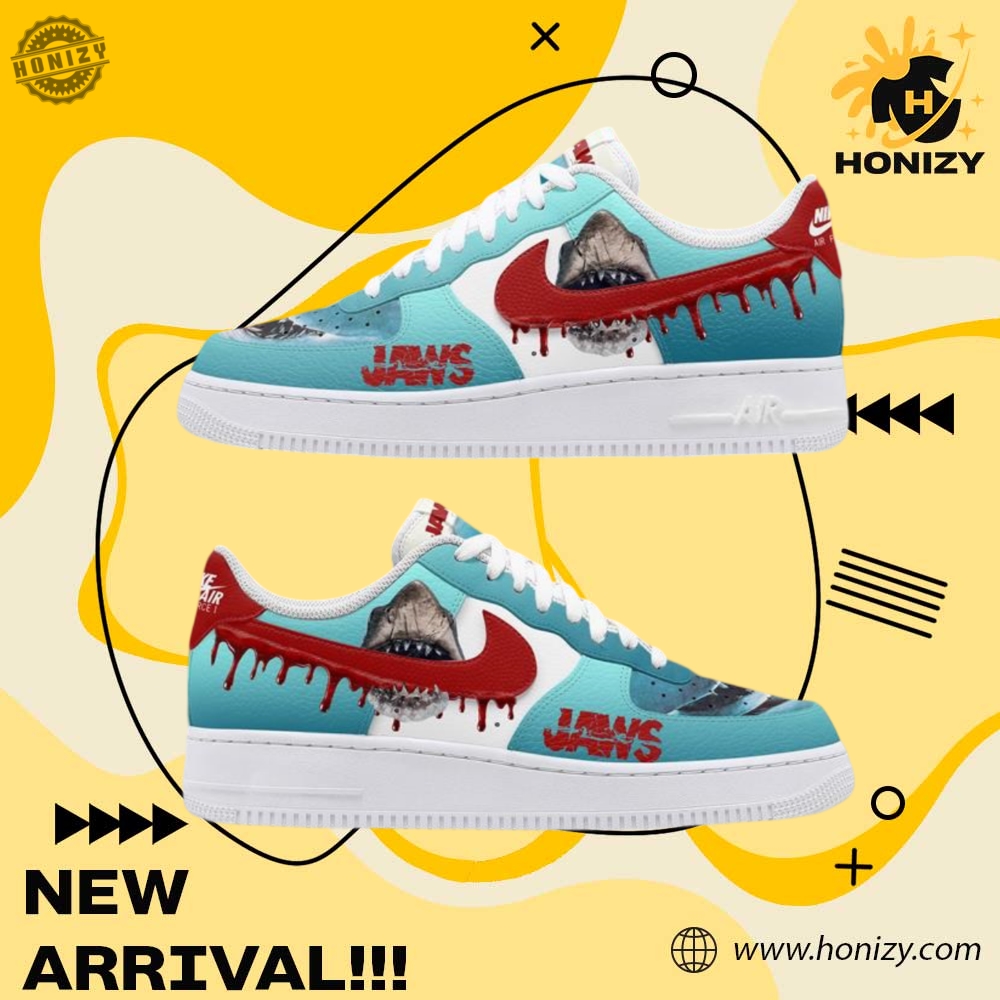 Custom Shoes For You 7 Jaws Shark Movie Unisex Air Nike Force Shoes