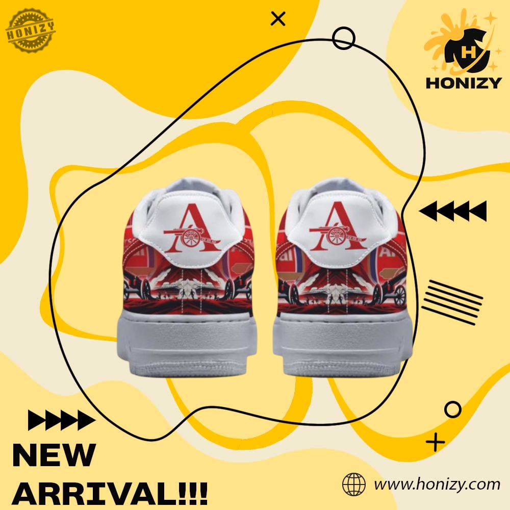 Arsenal Football Club The Gunner Unisex Air Forces Nike Shoes 5 Arsenal Football Club The Gunner unisex Air Forces Nike Shoes