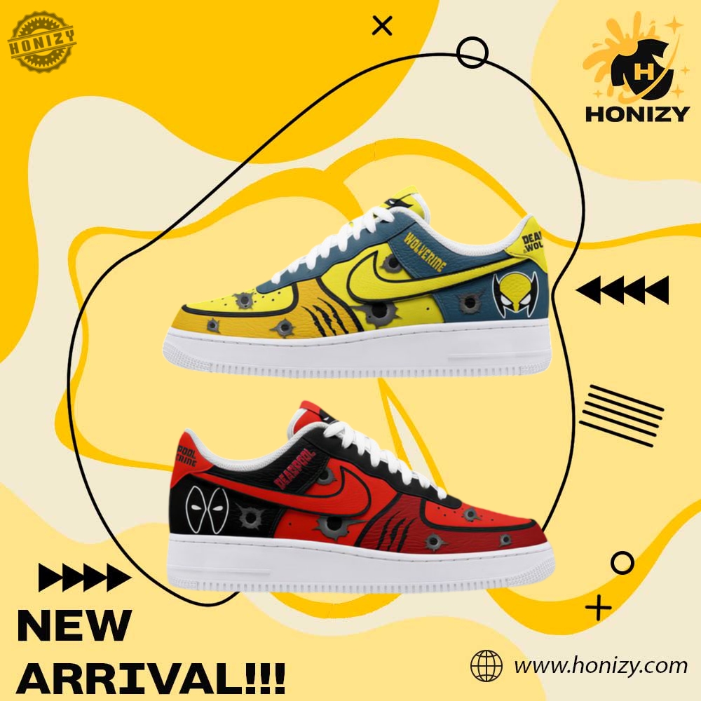 Custom Shoes For You 24 Movie Deadpool And Wolverine Unisex Nike Air Force Shoes