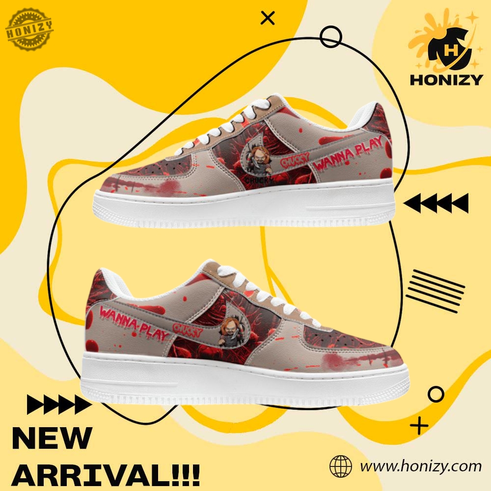 Custom Shoes For You 28 Chucky Wanna Play Movie Horror Unisex Nike Air Force 1 Shoes