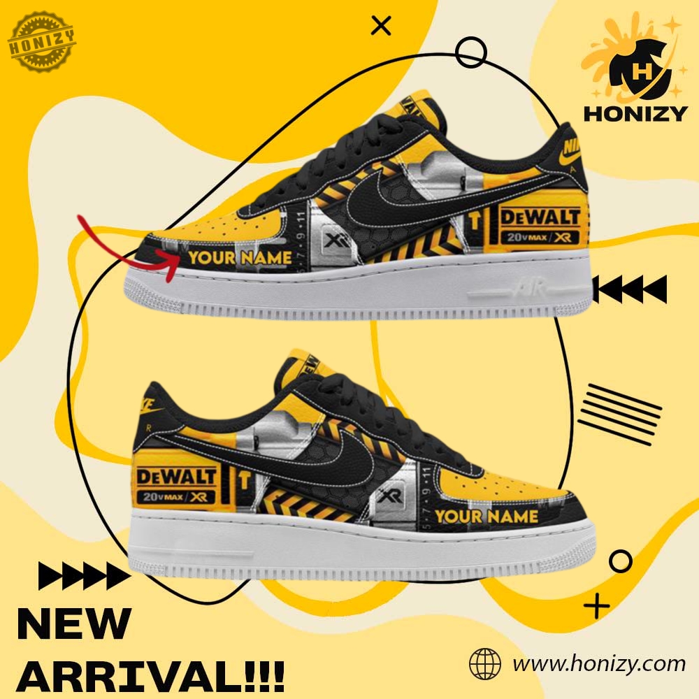 Custom Shoes For You 33 Dewalt 20V Max Custom Name Unisex Air Force Nike Shoes