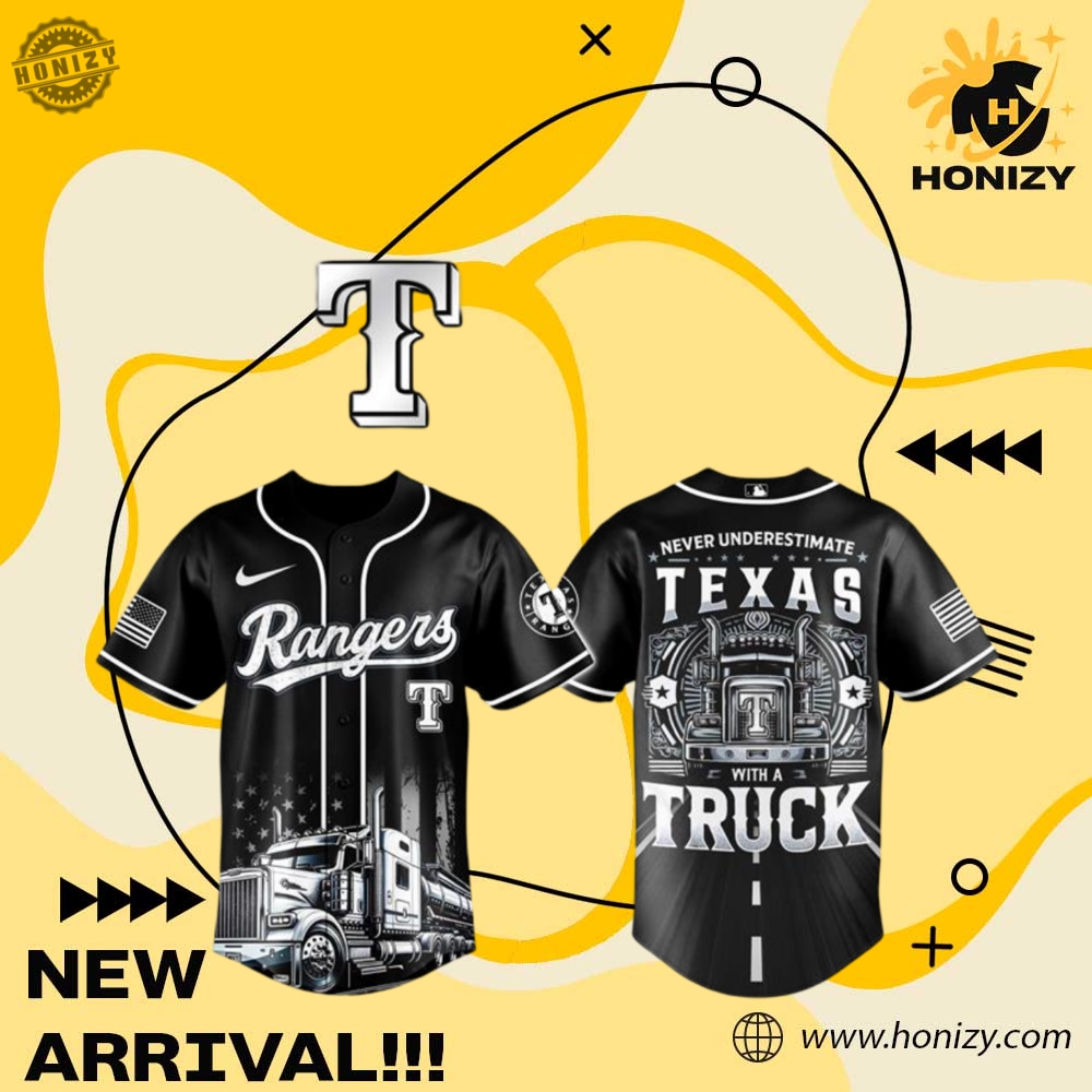 MLB Baseball 3D Jersey 2 Mlb Texas Rangers Truck Driver Week Unisex Baseball Jersey