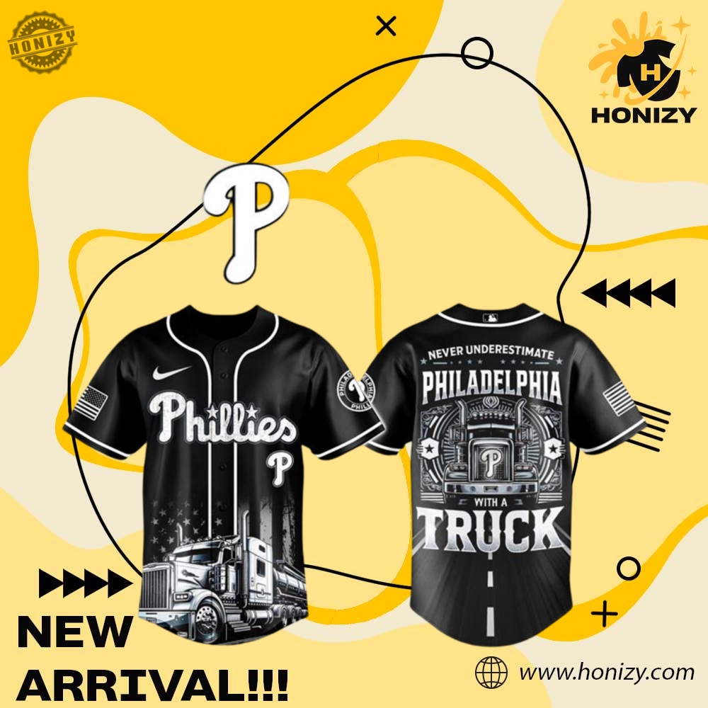 MLB Baseball 3D Jersey 3 Mlb Philadelphia Phillies Nation Truck Driver Week Unisex Baseball Jersey