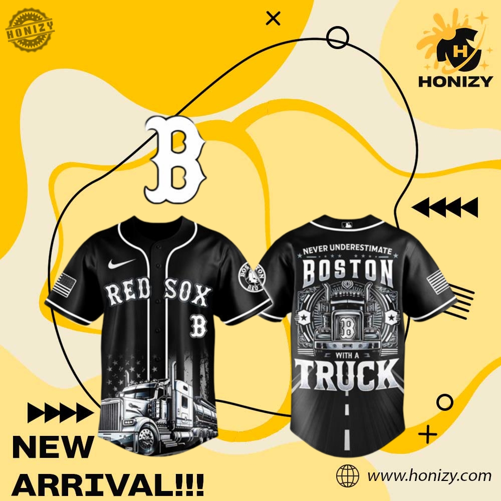 MLB Baseball 3D Jersey 6 Mlb Boston Red Sox Nation Truck Driver Week Unisex Baseball Jersey