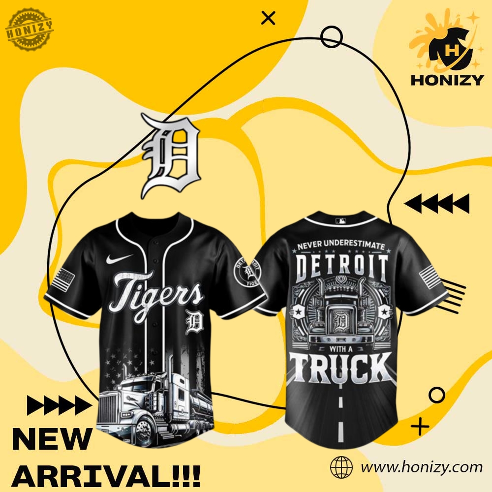 MLB Baseball 3D Jersey 7 Mlb Detroit Tigers Nation Truck Driver Week Unisex Baseball Jersey