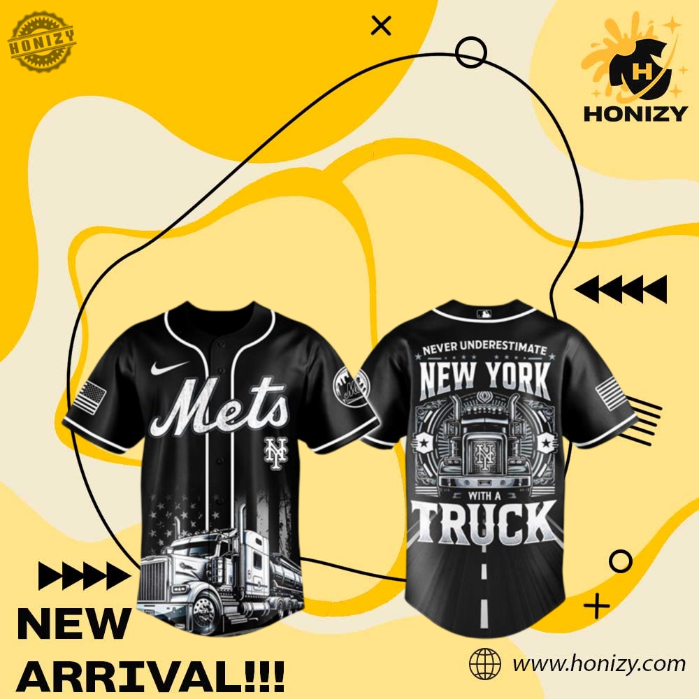 MLB Baseball 3D Jersey 10 Mlb New York Mets Nation Truck Driver Appreciation Week Unisex Baseball Jersey