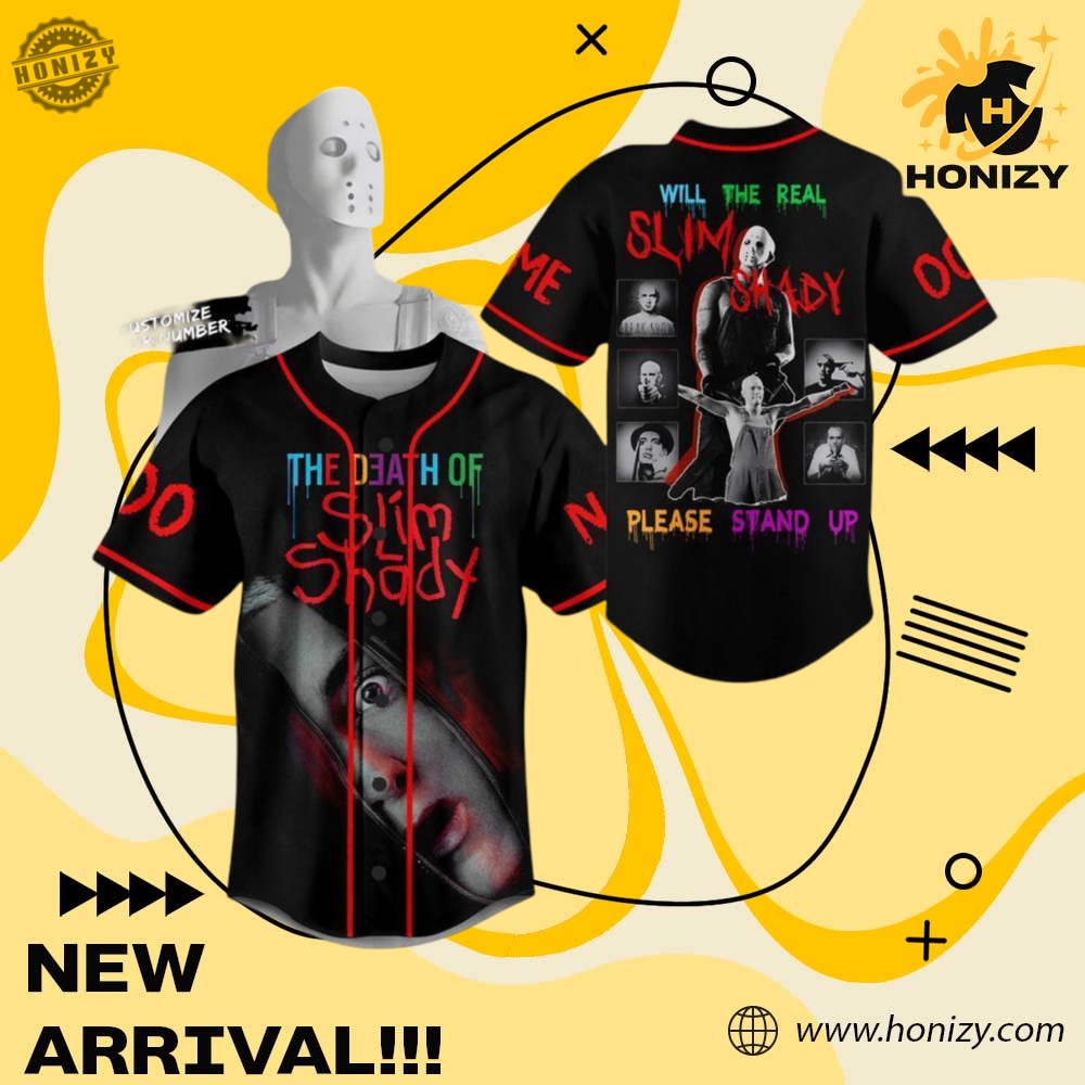 MLB Baseball 3D Jersey 22 Eminem The Death Of Slim Shady Personalized Unisex 3D Jersey