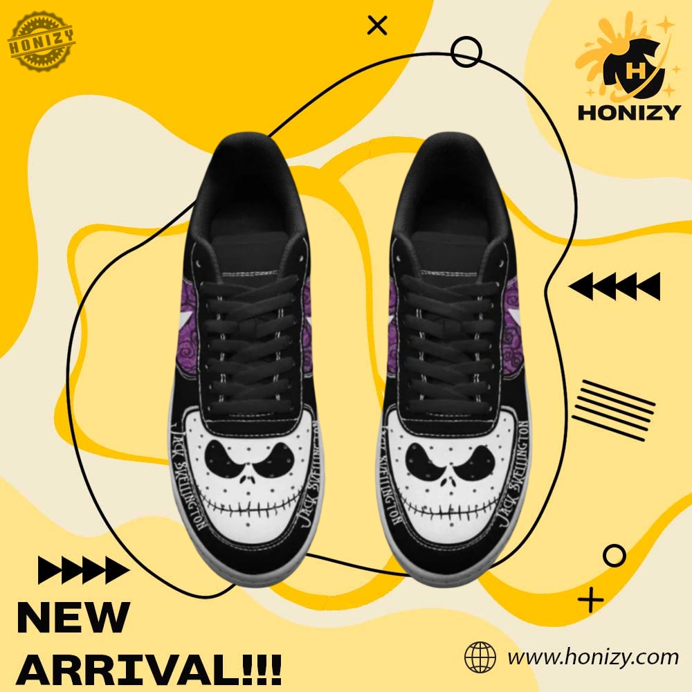 Jack Skelllington Halloween Unisex Nike Air Force Shoes 3 Jack Skelllington Halloween unisex Nike Air Force Shoes