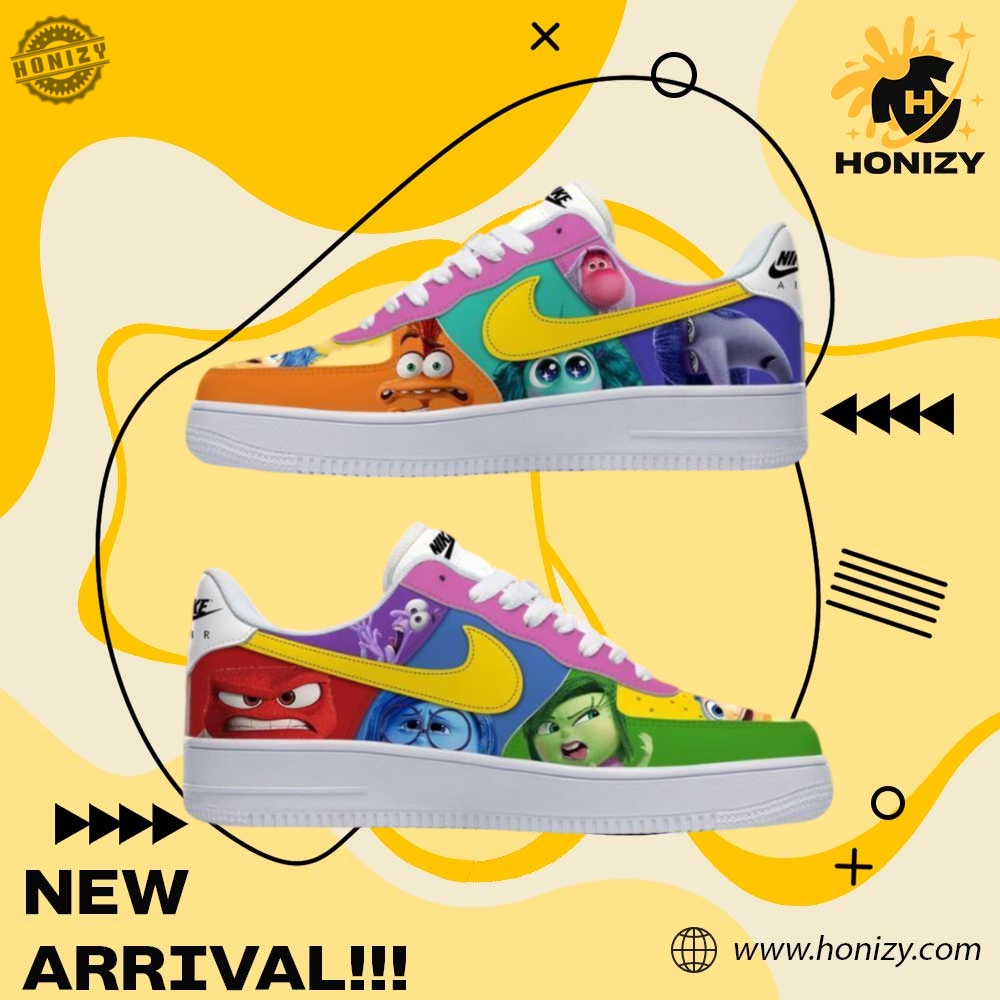 Graphic Trendy Custom Shoes 4 Inside Out Movie Unisex Nike Air Force 1 Shoes