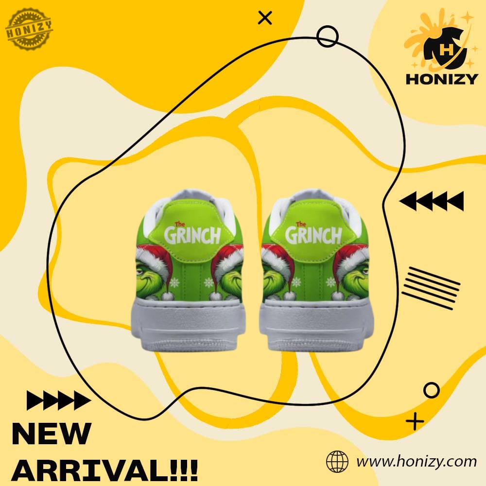 Grinch Merry Grinchmas Custom Unisex Air Force 1 Shoes 5 Grinch Merry Grinchmas Custom unisex Air Force 1 shoes