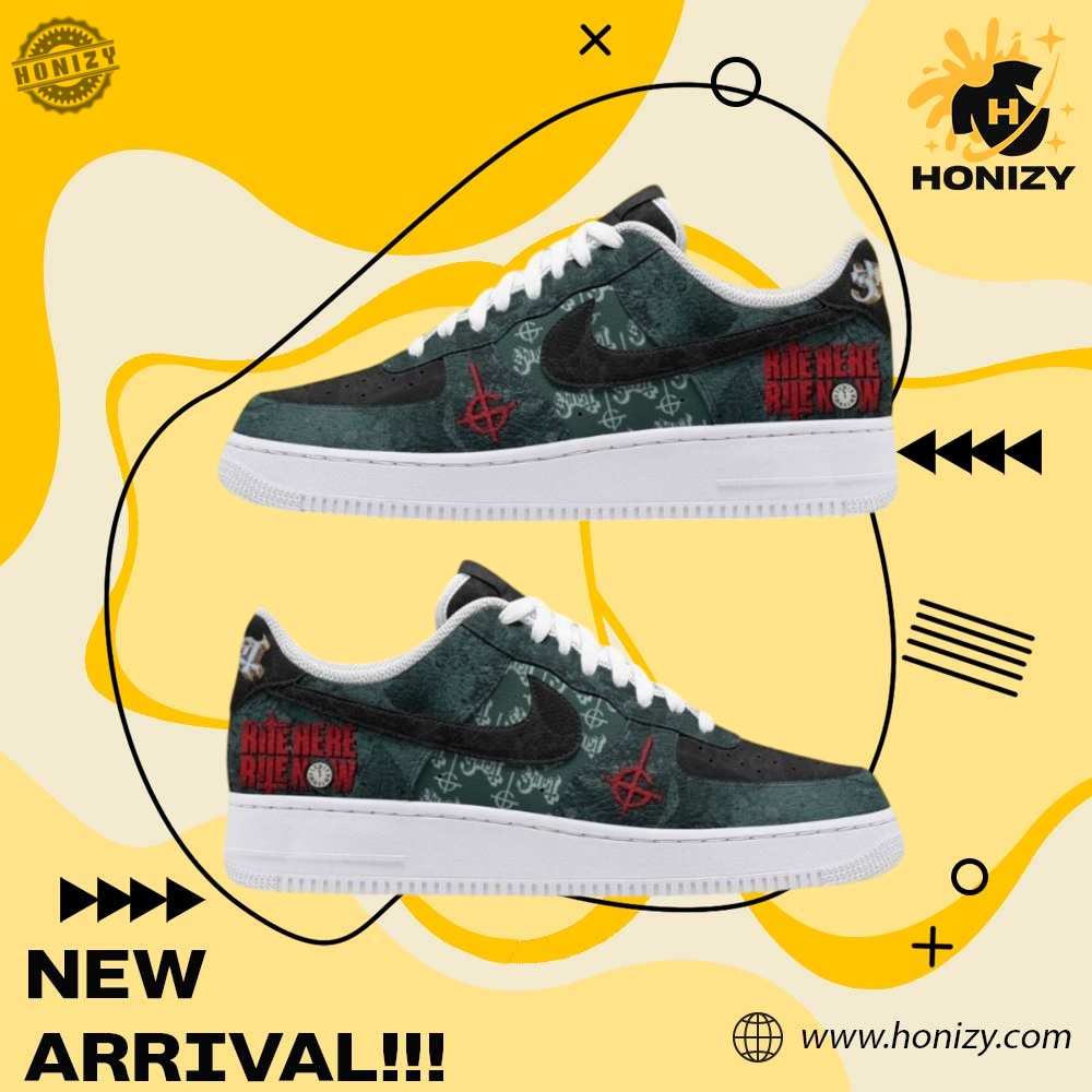 Graphic Trendy Custom Shoes 14 Ghost Band Rite Here Rite Now Music Unisex Nike Air Force 1 Shoes